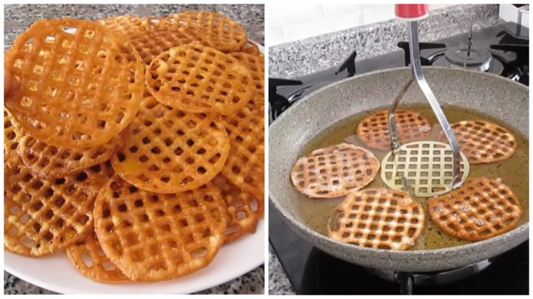 Рецепт хрустящего и вкусного десерта, который готовится при помощи картофельной толкушки