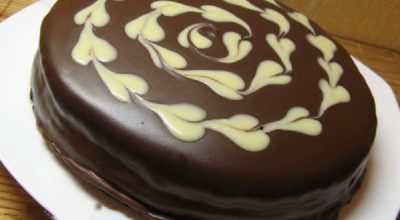 Торт «Трюфель» с черносливом и орехами. Самый шоколадный торт