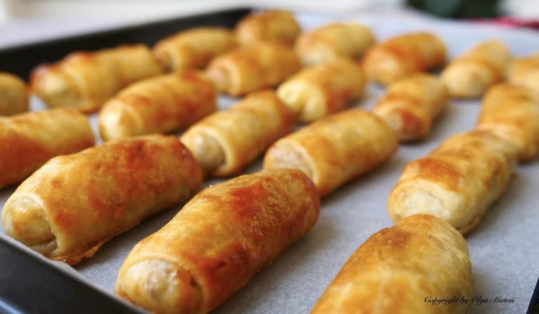 Вкусней чем пирожки. Мягкие и нежные трубочки с мясом