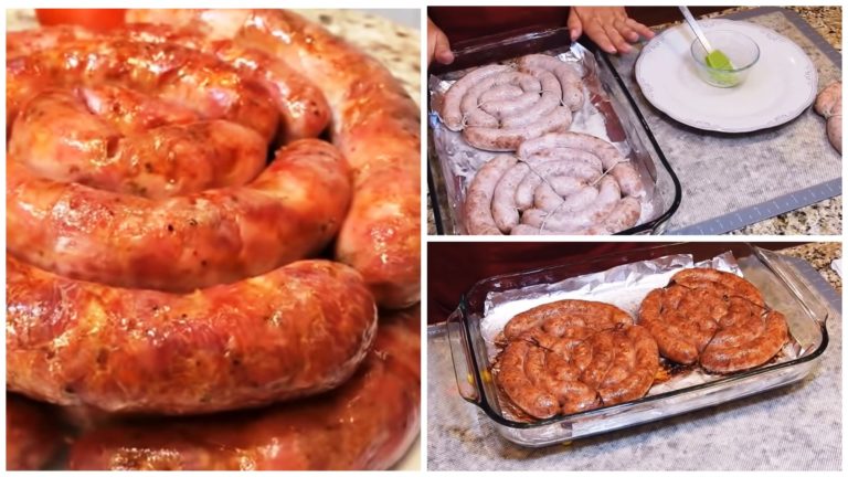 Домашняя колбаса деревенская из свинины. Лучший рецепт