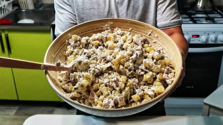 Новогодний салат без яиц. Обалденный вкус