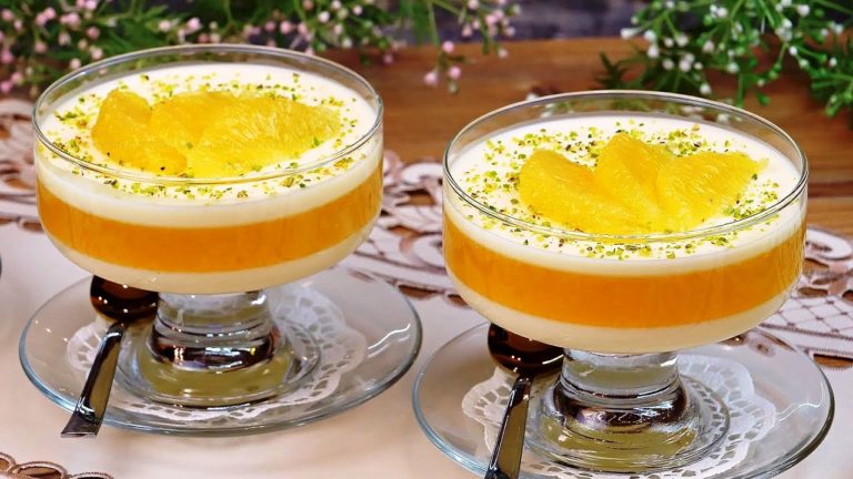 Освежающий сливочно – апельсиновый десерт. Вкуснее всего из натурального сока