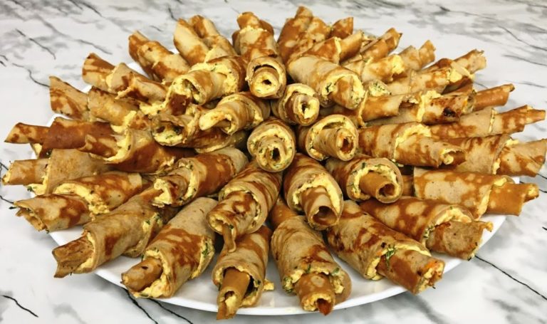 Рулетики из печени, праздничная закуска
