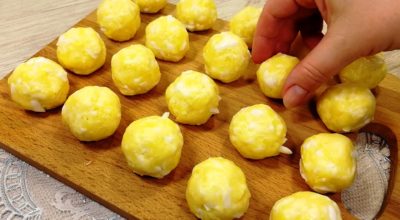 Вкусные картофельно – сырные шарики