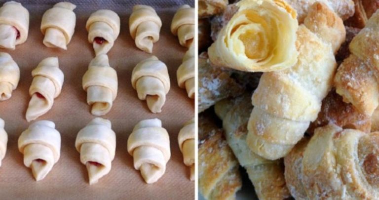 Быстрые и мягкие рогалики с любой начинкой