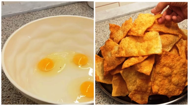 Гора вкусняшек из трех яиц