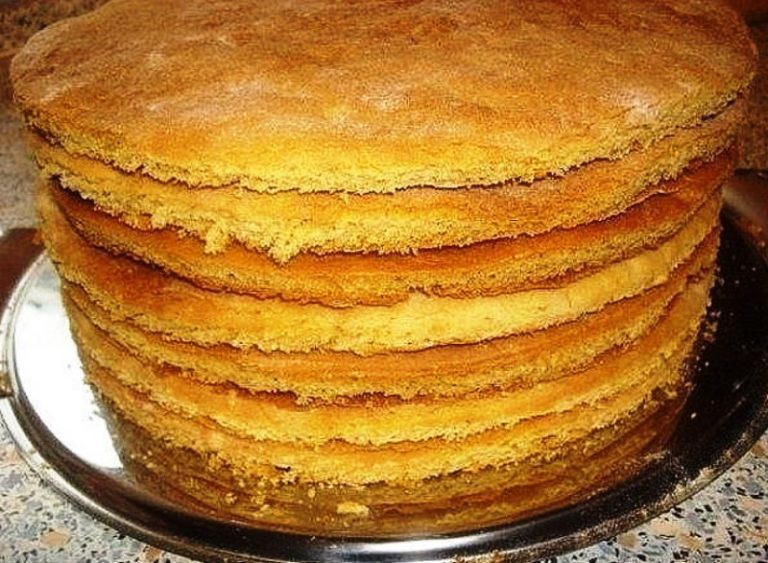 Коржи для торта без духовки