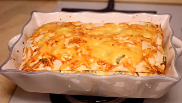 Простой и быстрый пирог из лаваша