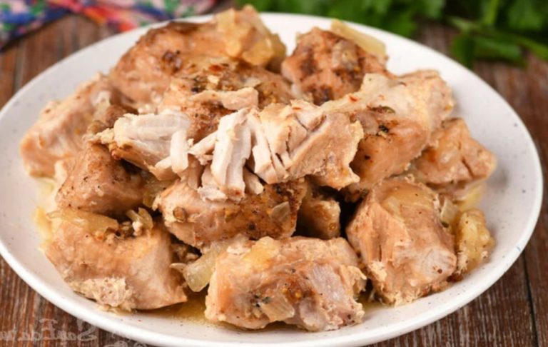 И никаких маринадов не надо. 10 минут и в итоге получается мясо, которое тает во рту