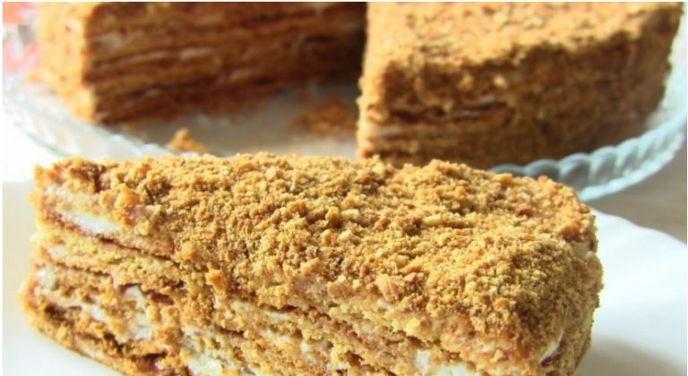 Медовик. Самый простой рецепт очень вкусного торта
