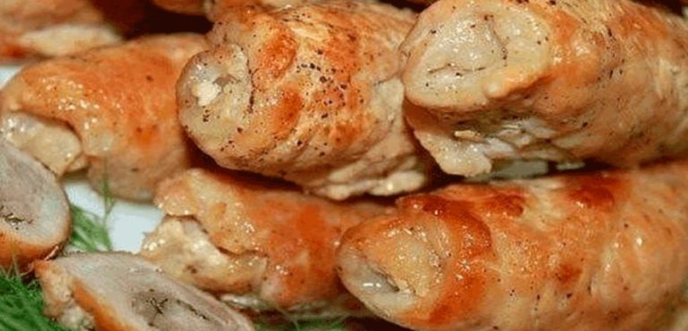 Рулетики из свинины
