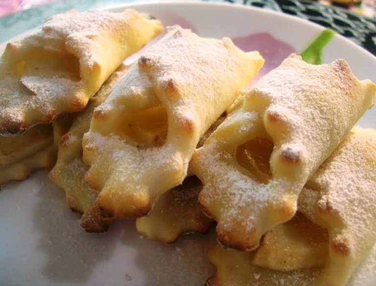 Творожные печенья с яблоками