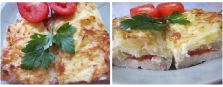 Аппетитная курица запеченная под тертым картофелем