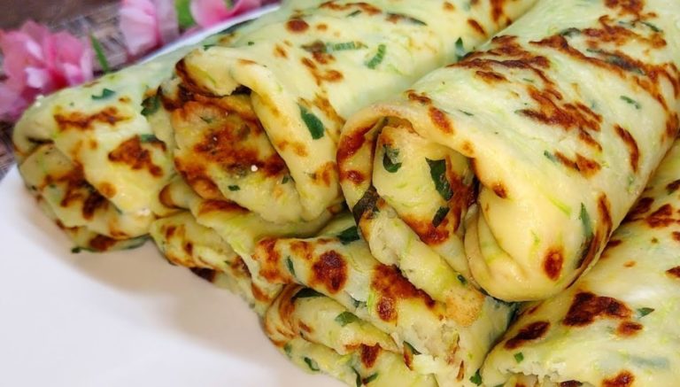 Быстрый завтрак из кабачков. Вкуснейшие блинчики из кабачка с начинкой