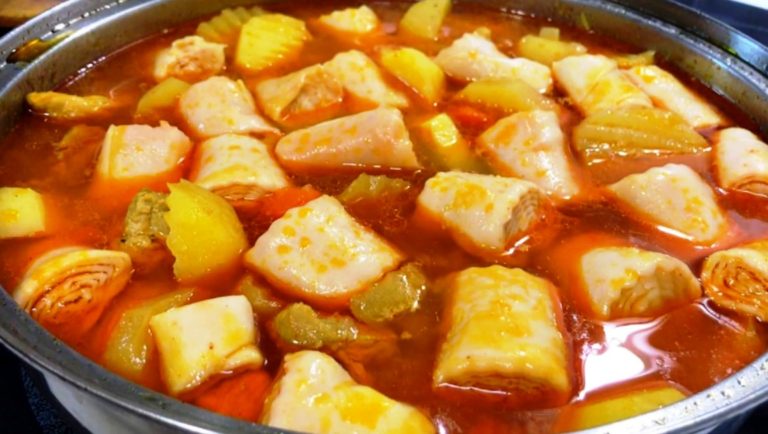 Вкусное и сытное блюдо из свинины и овощей