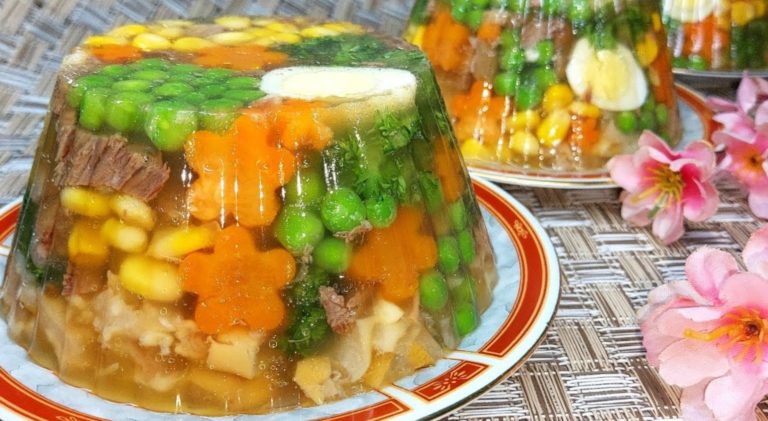 Вкусный и красивый холодец без желатина