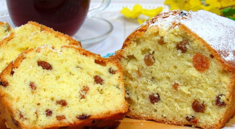 Кекс с изюмом всегда получится. Вкусный и невероятно нежный