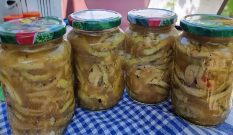 Кабачки как шашлычки на зиму