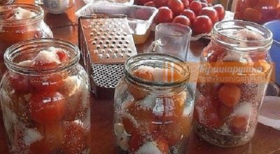 Делюсь обалденным рецептом засолки помидор в литровые банки. Очень вкусно