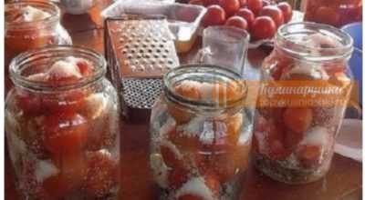 Рецепт засолки помидоров в литровые банки. Очень вкусно