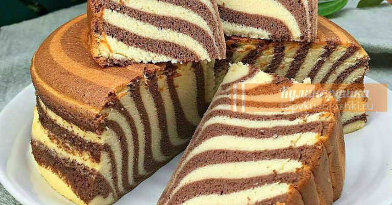 Пышный, воздушный, яркий манник «Зебра»: шикарен и на вид, и на вкус