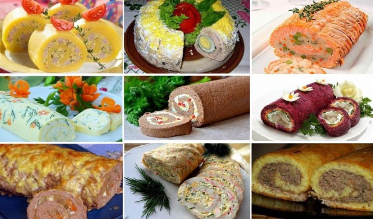 Закусочные рулеты — 9 рецептов на любой вкус