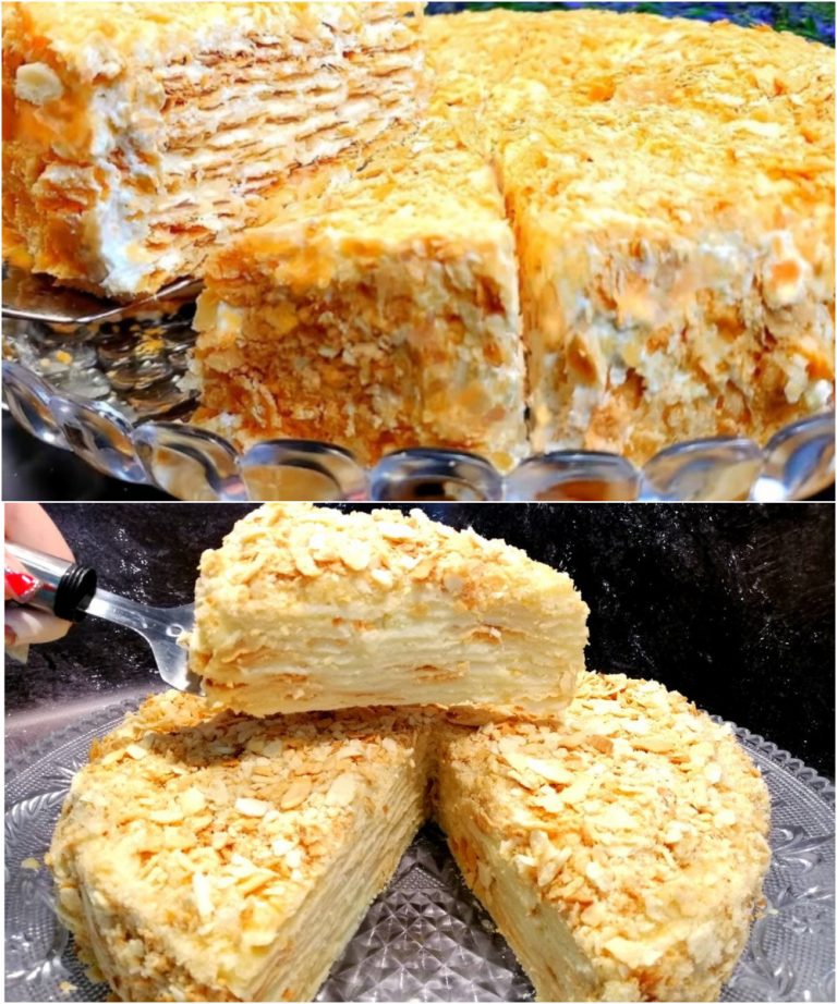 Торт Наполеон на воде: ничего вкуснее не ела. Хрустящий, с бесподобным сливочным кремом