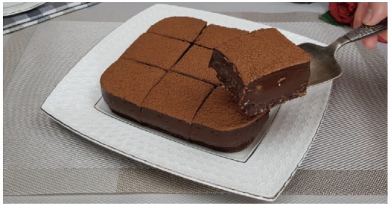 Вкусный шоколадный десерт без муки, без яиц, без сливок, без масла и без желатина