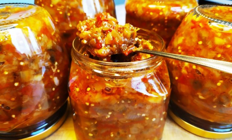 Баклажанная икра на зиму. Без пастеризации: вкусная закуска и намазка на хлеб