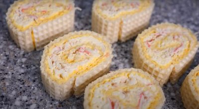 Обожаю этот крабовый рулет. Вкусная праздничная закуска за 5 минут