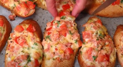 Пицца-бутерброд для детей и взрослых: вкусная горячая закуска за 10 минут