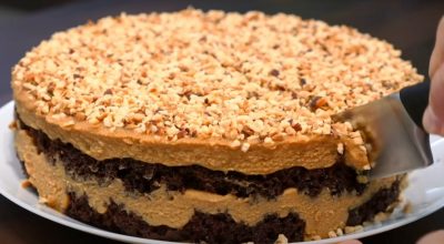 Вкус детства, усиленный в 10 раз: торт «Орешек» с варёной сгущёнкой. Тает во рту, а рецепт проще, чем кажется