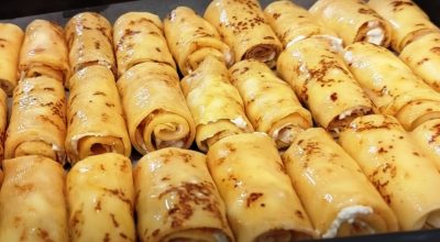 Блины на сыворотке с тыквой и творогом