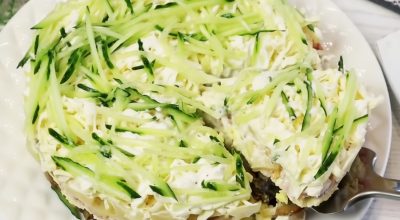 Салат «Зимний Фьюжн» — нежность и гармония вкусов для Новогоднего стола