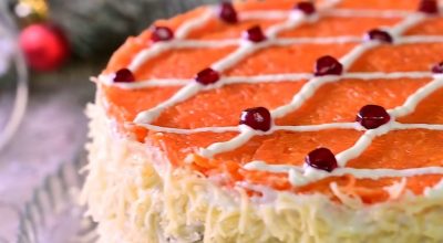 Новогодний салат «Арлекин». Для шикарного праздничного стола. Понравится всем гостям!