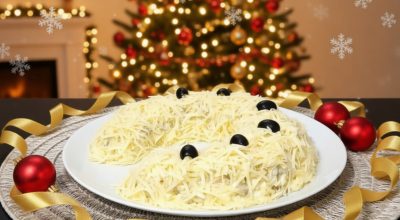 Невероятно вкусный салат «Подкова» на праздничный стол. Огненная лошадь будет довольна