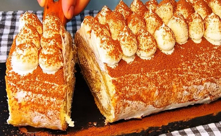 Вкуснее любого торта. Кофейный рулет Тирамису за 20 минут — готовится очень быстро и легко