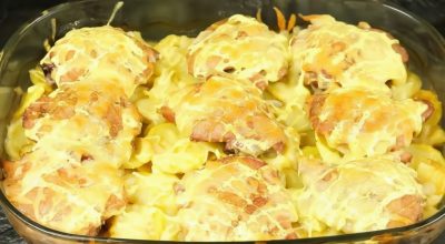 Ужин для ленивых: курица с картошкой в духовке