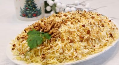 Салат «Черепаха» в новогоднем исполнении