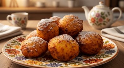 Творожные пончики с корицей: быстро и вкусно