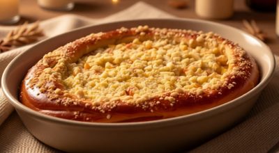 Аромат детства: сочный яблочный пирог с вареньем, который тает во рту