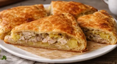 На вкус как настоящая самса, а готовится в разы проще: мой ленивый пирог с курицей и картофелем