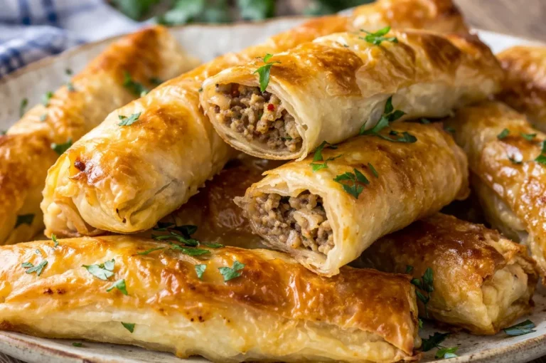 Съели за 15 минут! Хрустящие турецкие трубочки с мясом из простейших продуктов