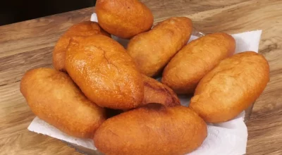 Хрустящие жареные пирожки с печенью и луком: тонкая золотистая корочка и гора сочной начинки