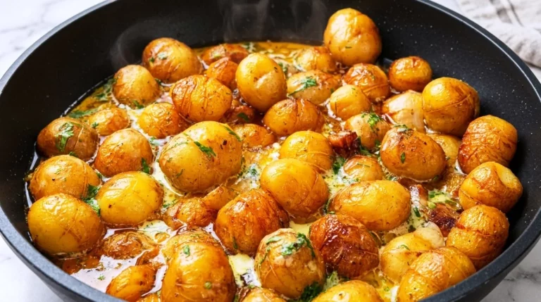 Молодая картошка под ароматной сметанной заливкой: сытно, нежно, вкусно