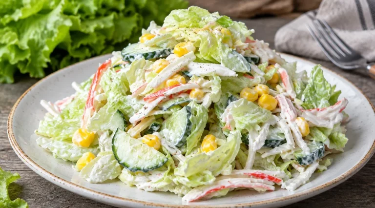 Невероятно вкусный и простой! Салат из крабовых палочек без майонеза — съедается первым на праздничном столе