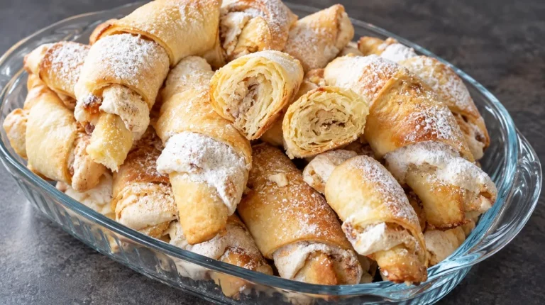 Даже не думал, что получится так вкусно: делюсь ходовым рецептом воздушных рогаликов с необычной начинкой
