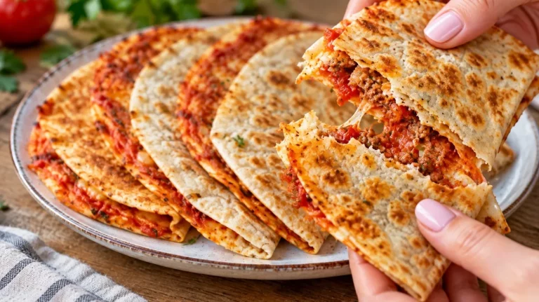 Вырезаю из лаваша круги и обжариваю с мясным фаршем: рецепт ленивой закуски вкуснее чебуреков